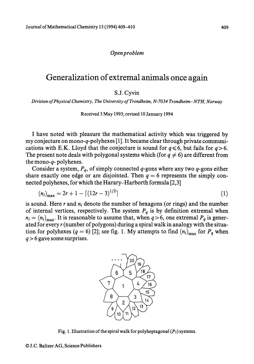 Generalization of extremal animals once again by Unknown