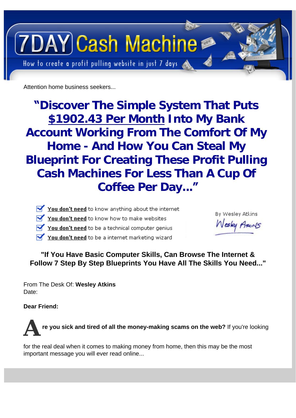 Generate Cash In Just Minutes A Day. by Best of Kuszter's Collection