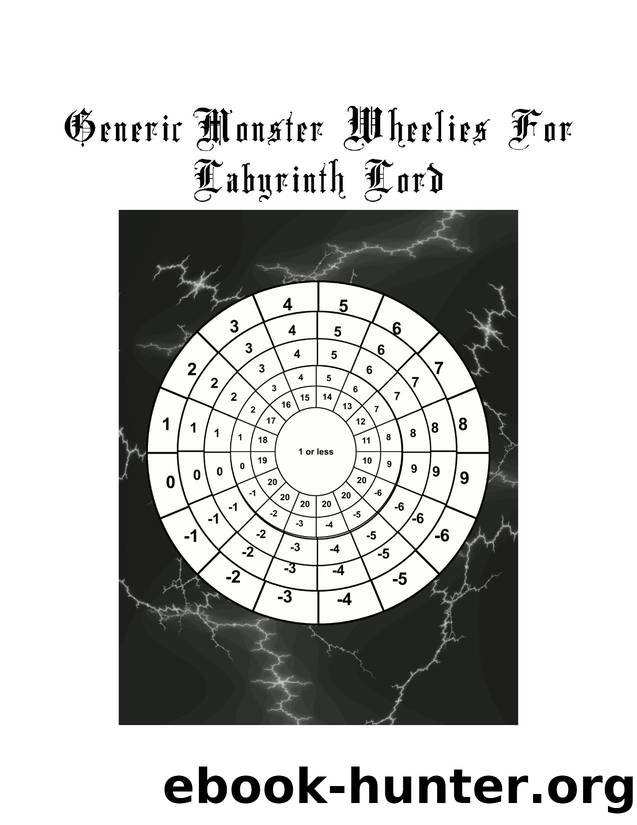 Generic Monster Wheelies For Labyrinth Lord by Unknown