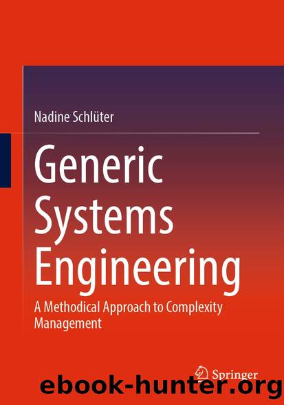 Generic Systems Engineering by Nadine Schlüter