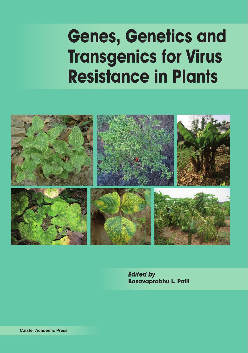 Genes, Genetics and Transgenics for Virus Resistance in Plants by Patil L. Basavaprabhu
