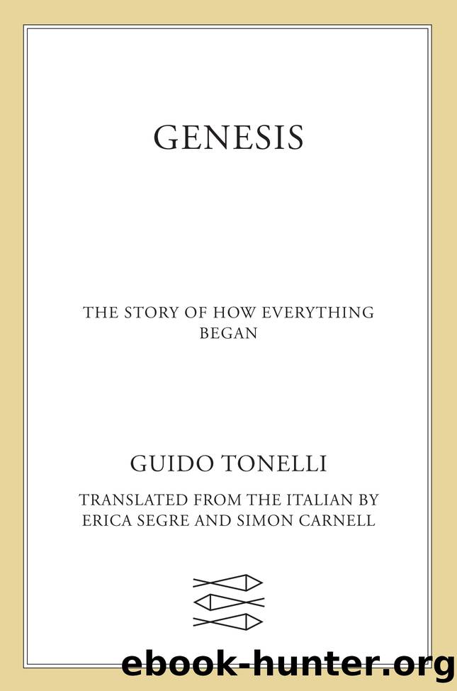 Genesis by Guido Tonelli