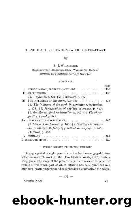 Genetical observations with the tea-plant by Unknown