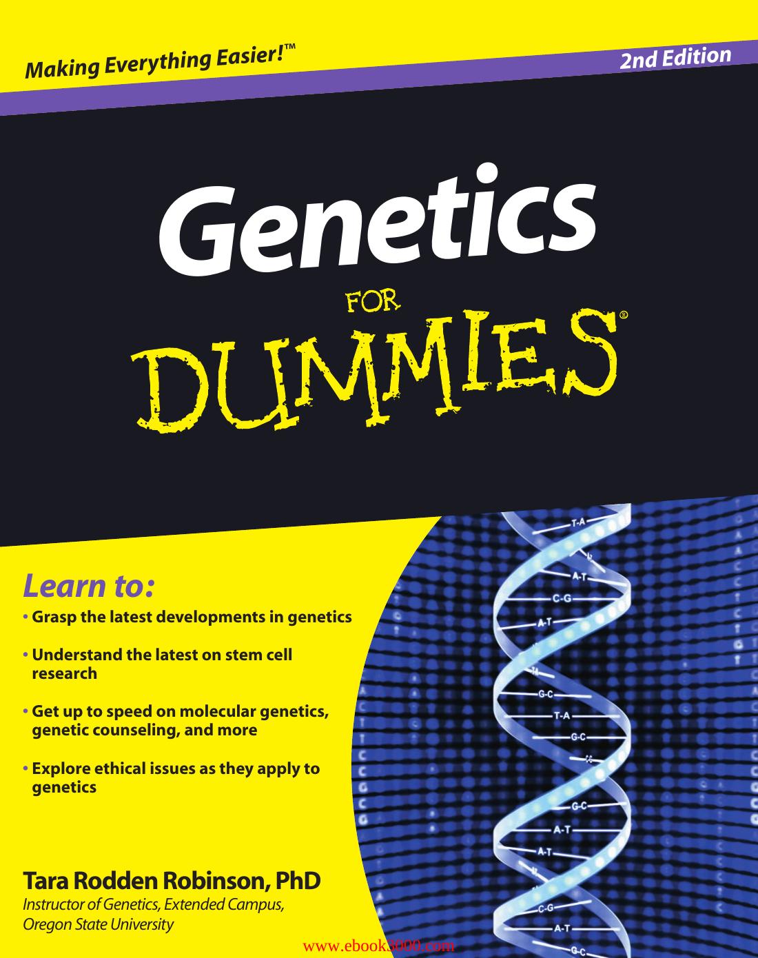 Genetics For Dummies, Second Edition by Unknow