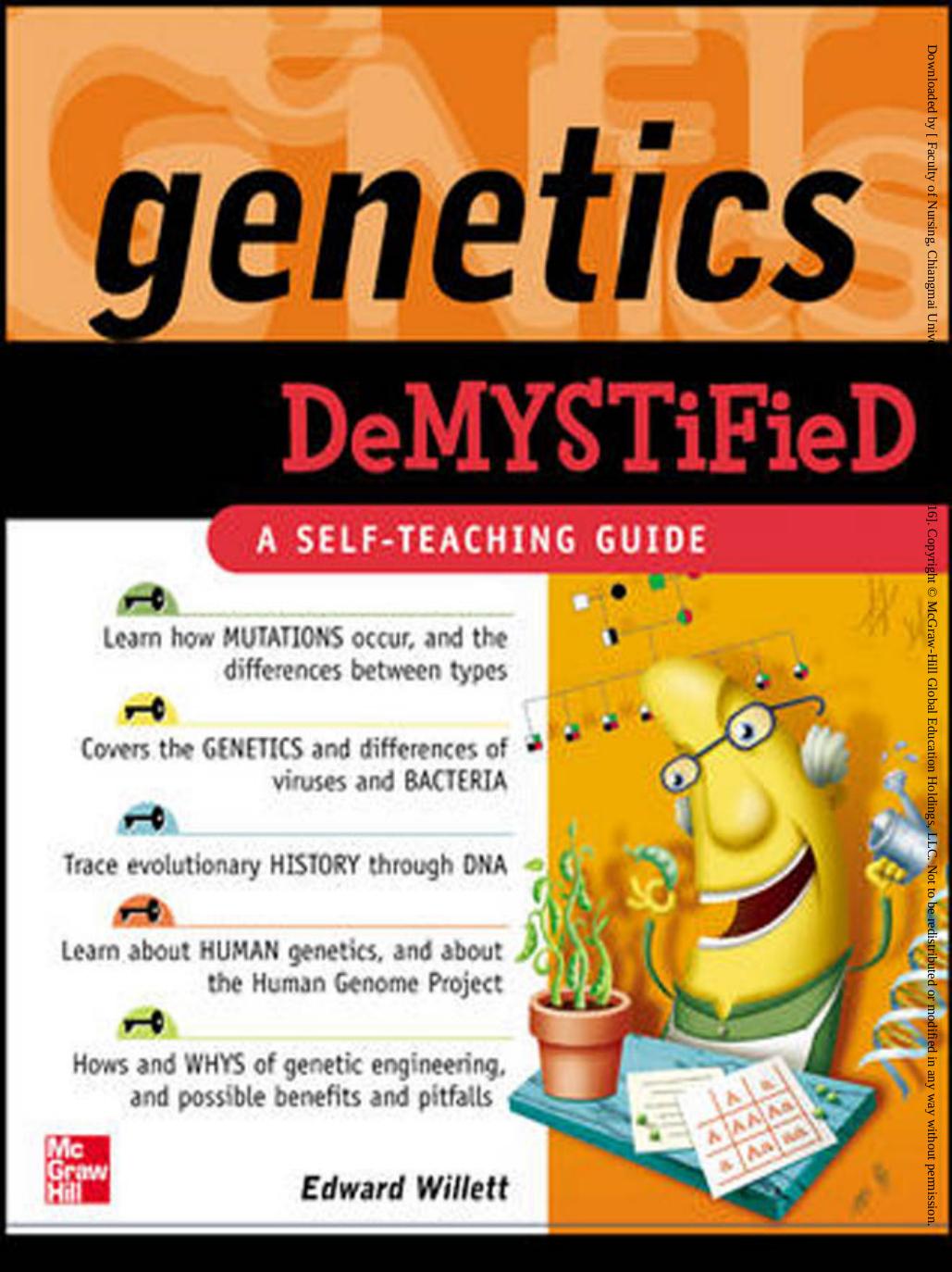 Genetics demystified by Willett Edward