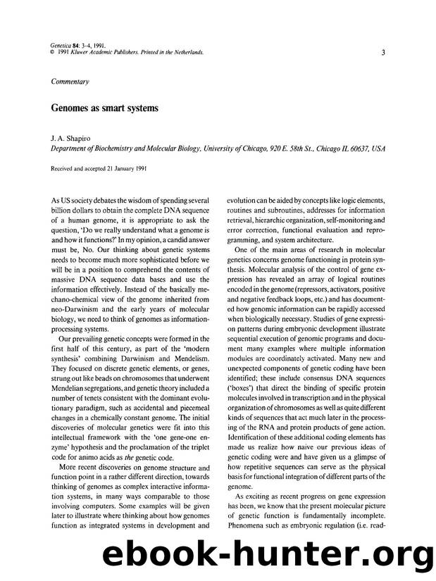 Genomes as smart systems by Unknown