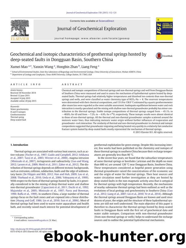 Geochemical and isotopic characteristics of geothermal springs hosted by deep-seated faults in Dongguan Basin, Southern China by Xumei Mao & Yanxin Wang & Hongbin Zhan & Liang Feng