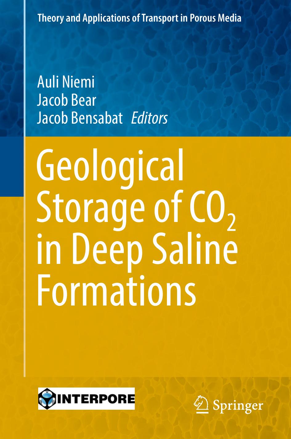 Geological Storage of CO2 in Deep Saline Formations by Auli Niemi Jacob Bear Jacob Bensabat (eds.)