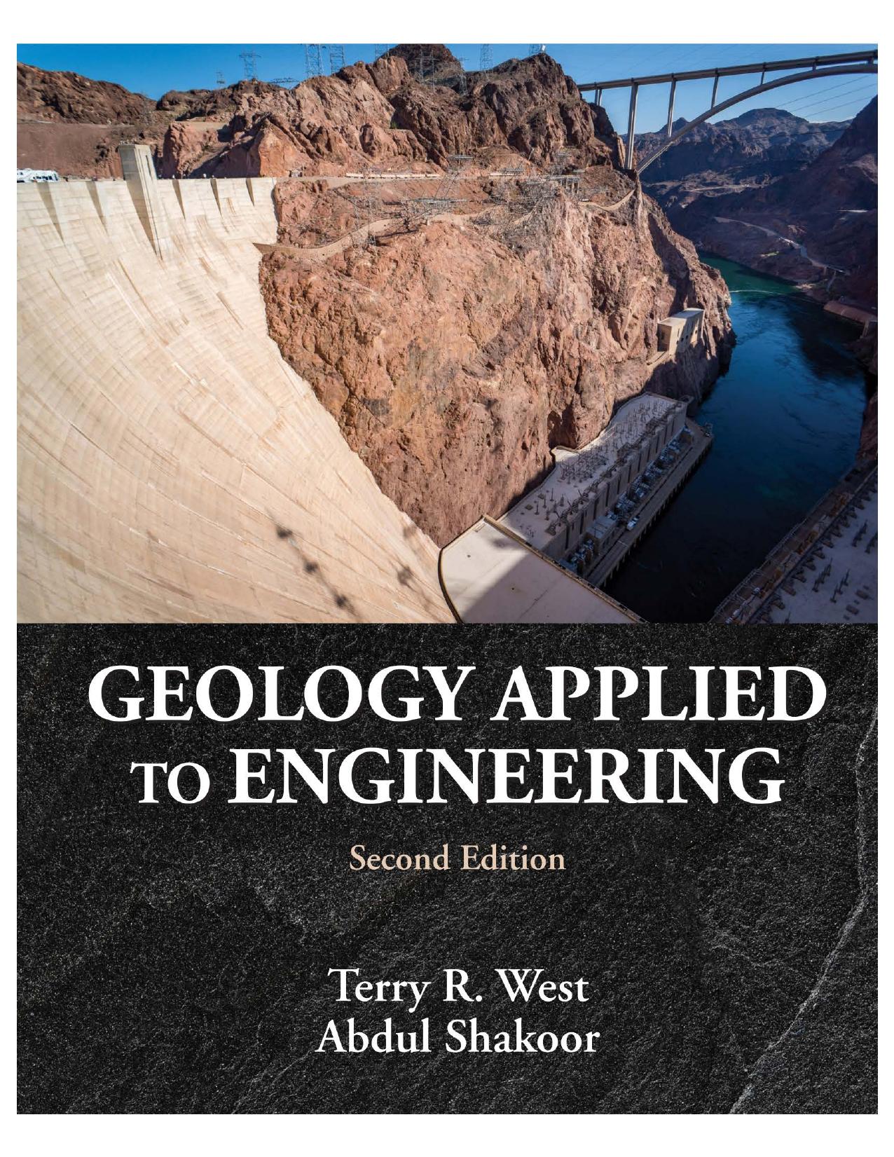Geology Applied to Engineering by Terry R. West Abdul Shakoor