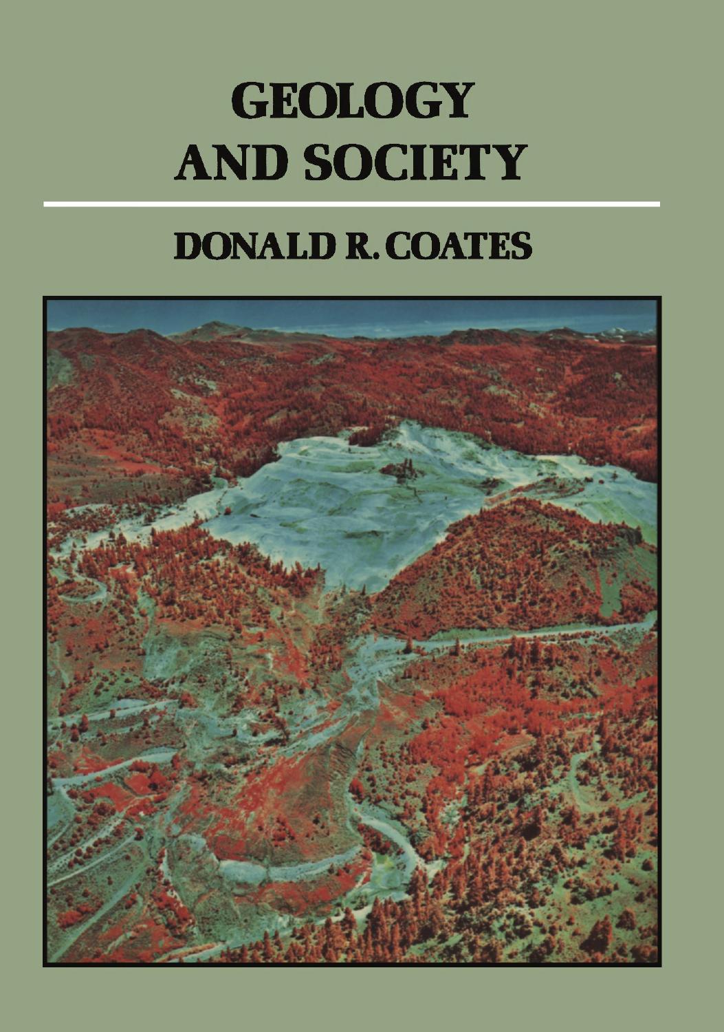 Geology and Society by Donald R. Coates (auth.)
