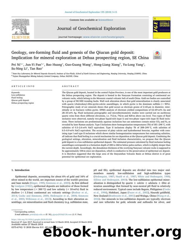 Geology, ore-forming fluid and genesis of the Qiucun gold deposit_ Implication for mineral exploration at Dehua prospecting region, SE China by Pei Ni