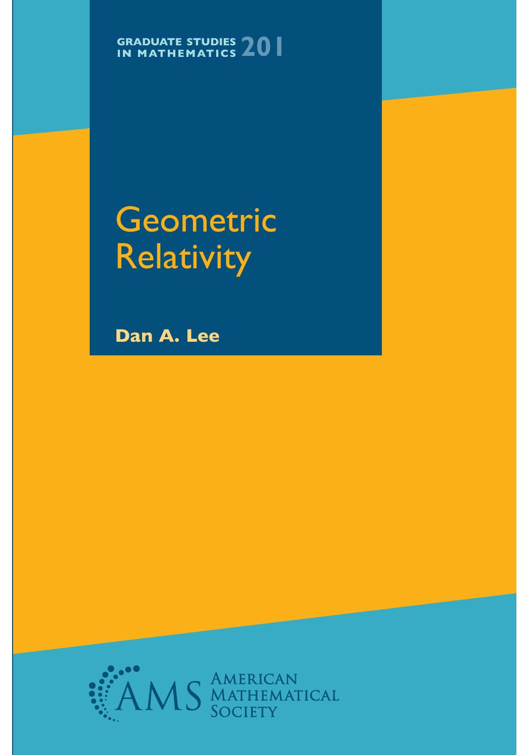 Geometric Relativity by Dan A. Lee;