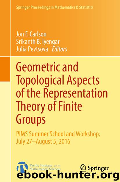 Geometric and Topological Aspects of the Representation Theory of Finite Groups by Jon F. Carlson & Srikanth B. Iyengar & Julia Pevtsova