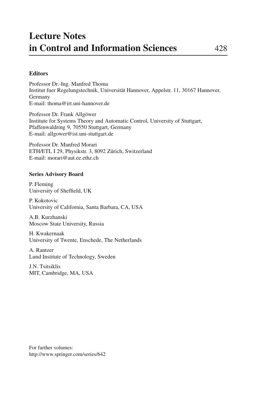 Geometric control of patterned linear systems by Sarah C. Hamilton Mireille E. Broucke (auth.)