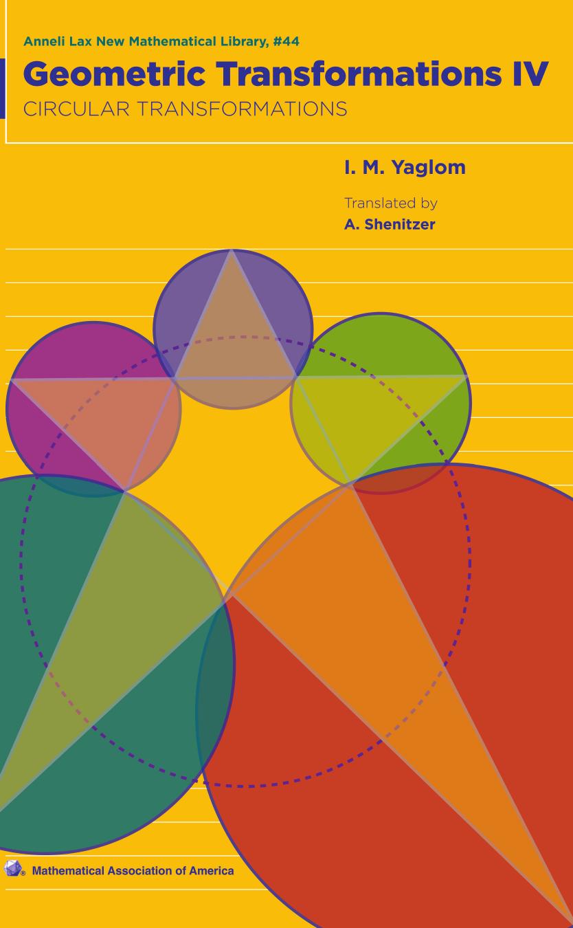 Geometric transformations by I︠A︡glom Isaak Moiseevich