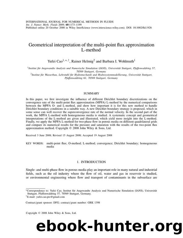 Geometrical interpretation of the multi-point flux approximation L-method by Unknown