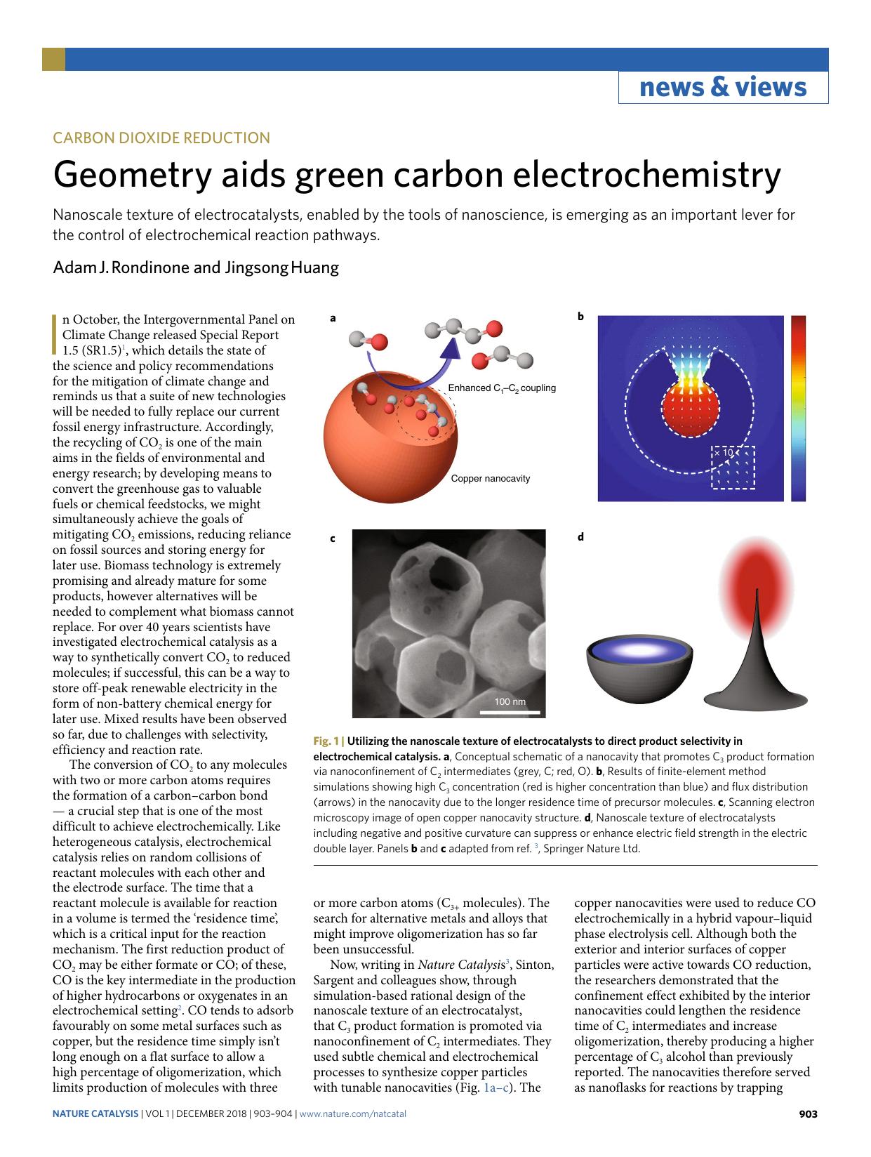 Geometry aids green carbon electrochemistry by Adam J. Rondinone & Jingsong Huang