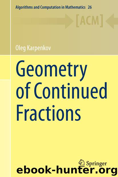 Geometry of Continued Fractions by Oleg Karpenkov