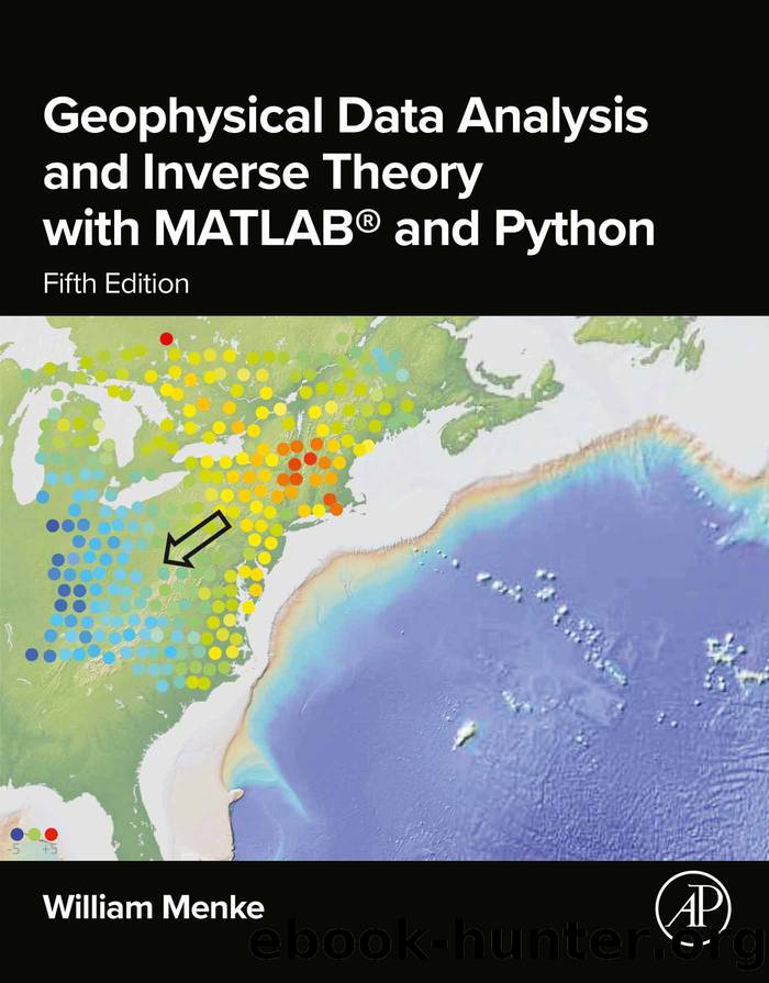 Geophysical Data Analysis and Inverse Theory with MATLAB and Python by William Menke;