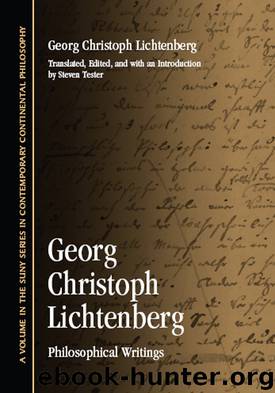 Georg Christoph Lichtenberg by (SUNY Series in Contemporary Continental Philosophy)