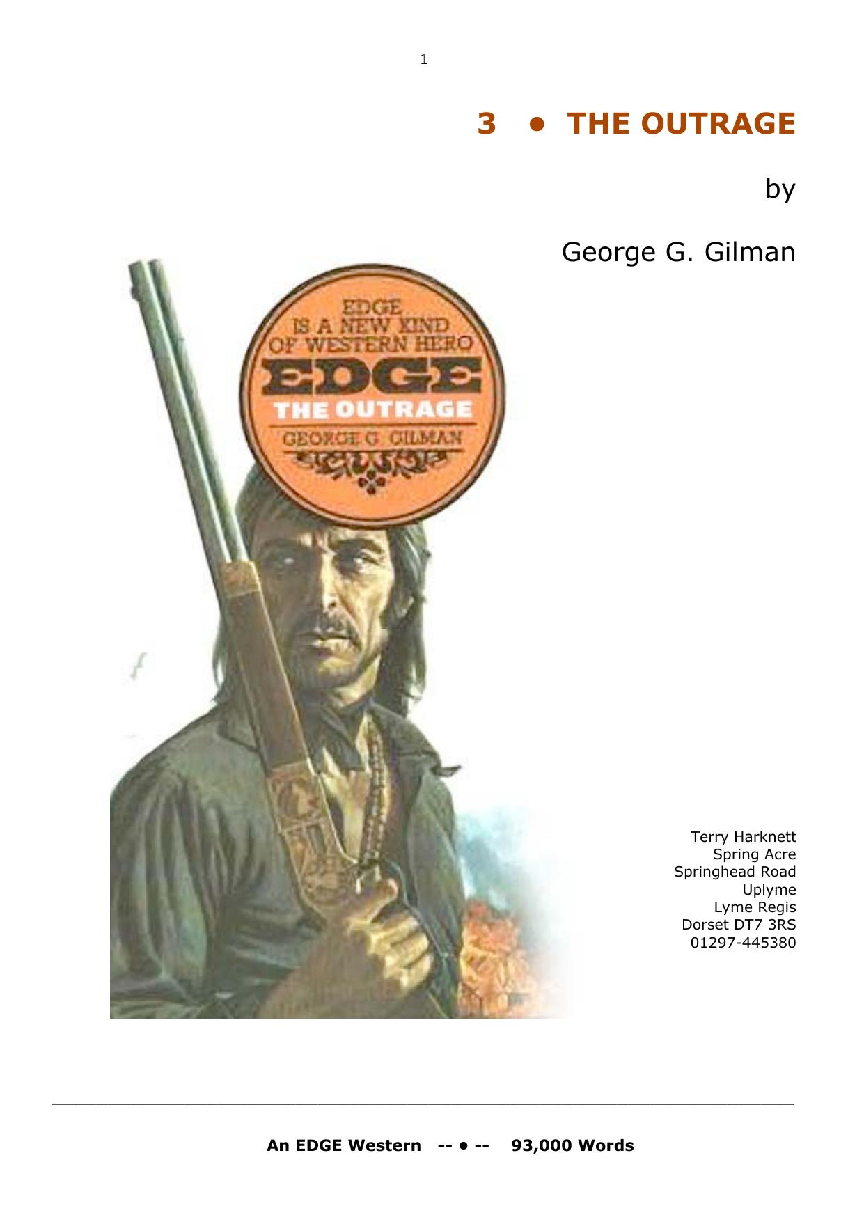 George G Gilman - [Edge - The Return 03] by The Outrage (pdf)