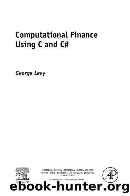 George Levy Computational finance using C and C# by Unknown