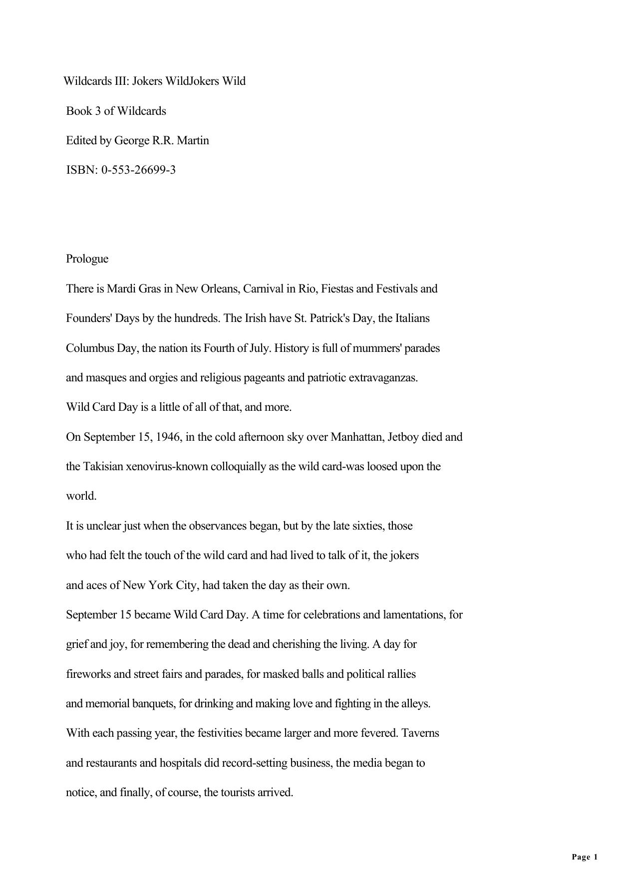 George R. R. Martin - Wildcards 03 by Jokers Wild