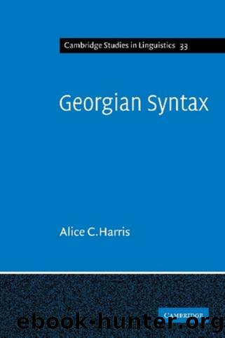 Georgian Syntax by Harris Alice C