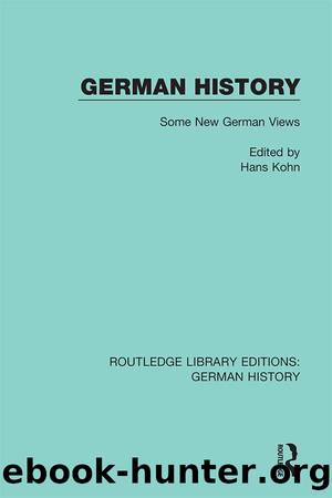 German History by Hans Kohn