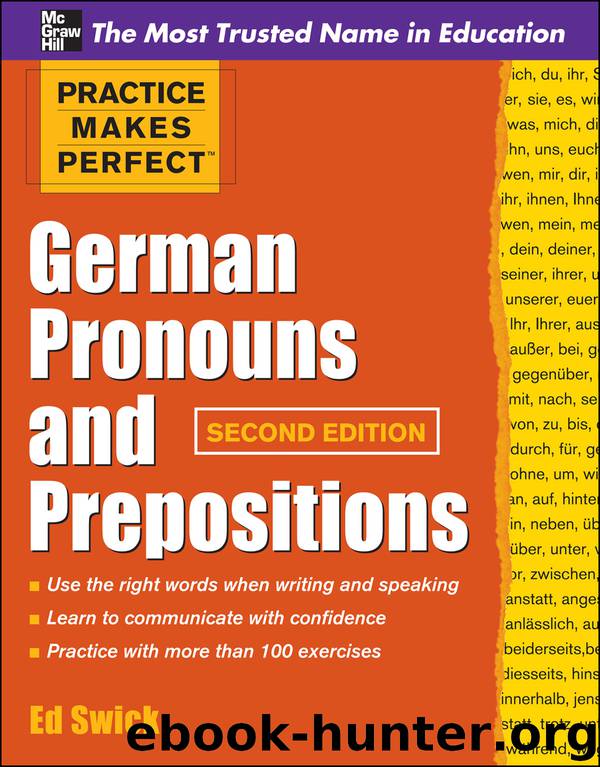 German Pronouns and Prepositions by Ed Swick
