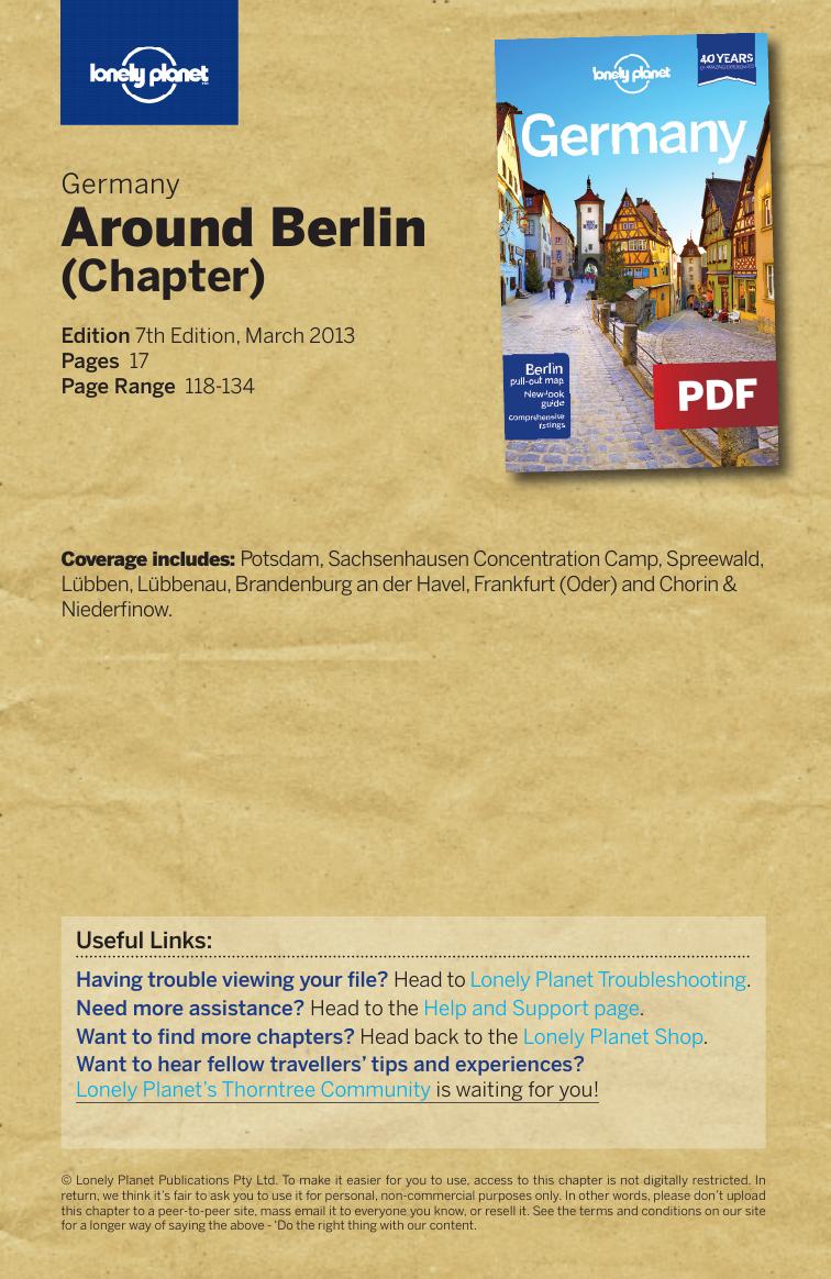 Germany 7 - Around Berlin (Chapter) by Lonely Planet