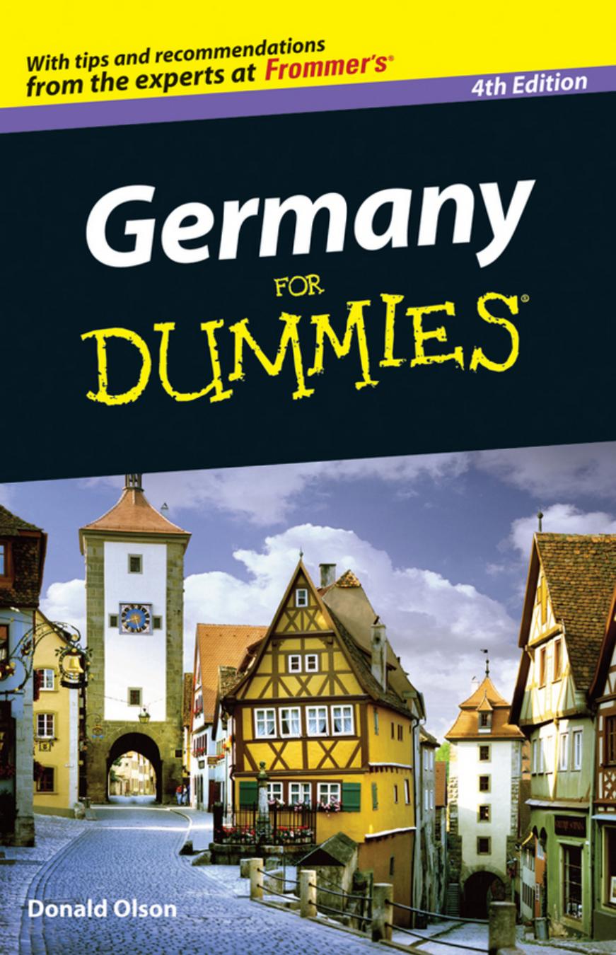 Germany For Dummies by Donald Olson