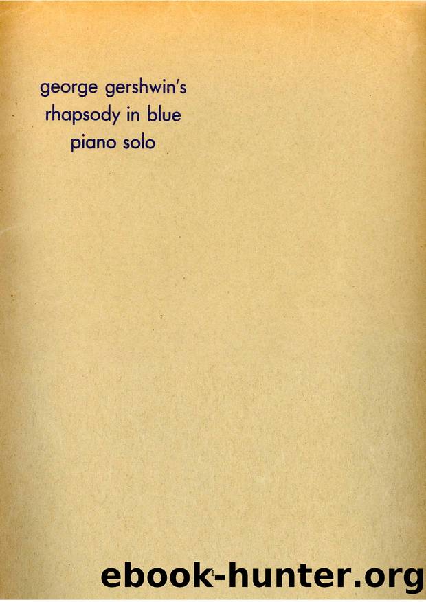 Gershwin by Rhapsody in Blue