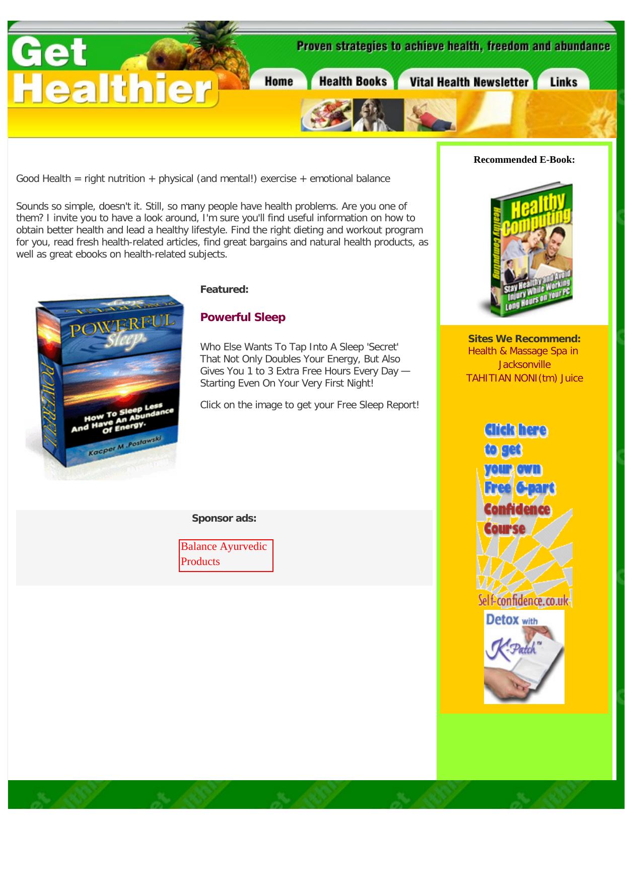 Get Healthier. by Best of Kuszter's Collection