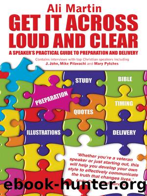 Get It Across Loud and Clear: a Speaker's Practical Guide to Preparation and Delivery by Martin Ali;