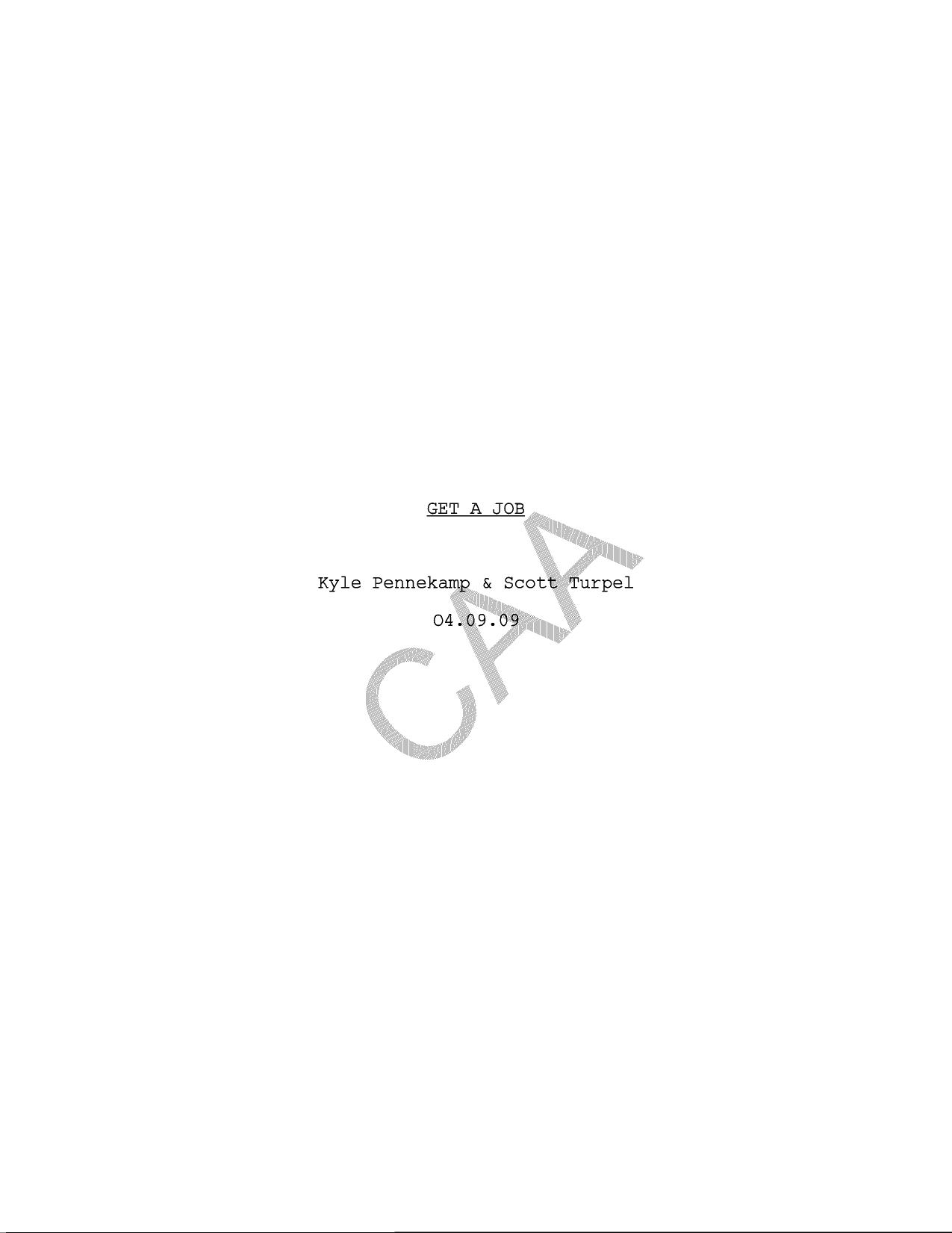 Get a Job (2012) by Unknown