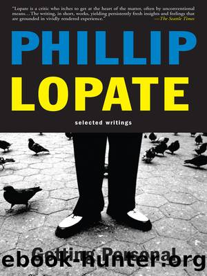 Getting Personal by Philip Lopate
