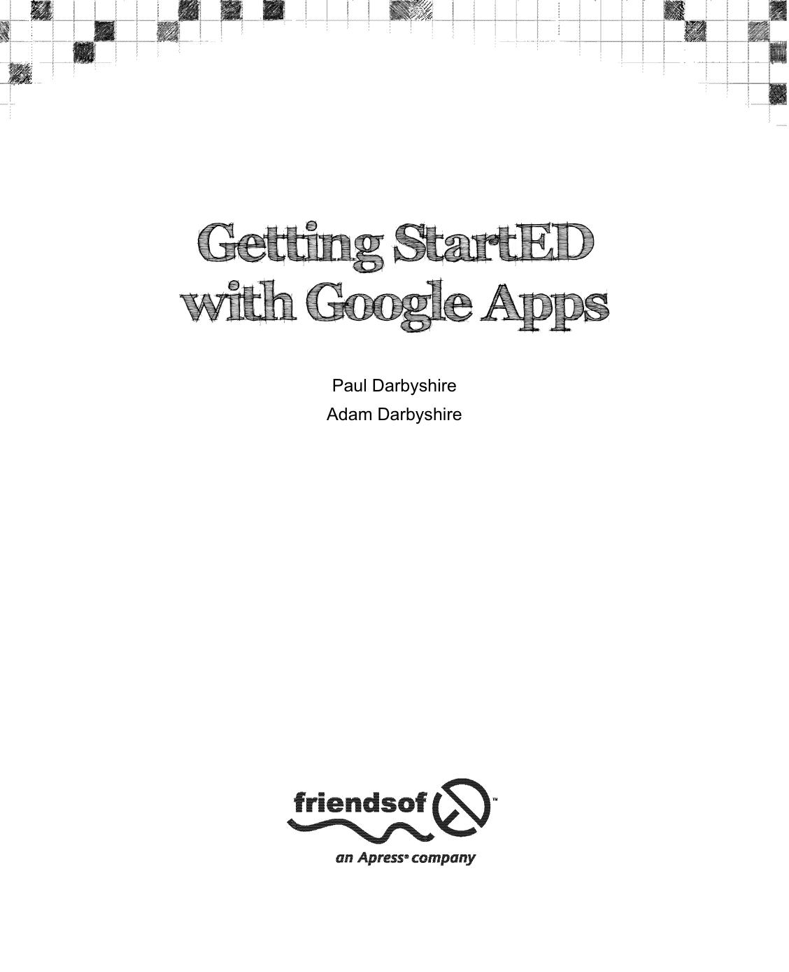 Getting StartED with Google Apps by Paul Darbyshire Adam Darbyshire (auth.)