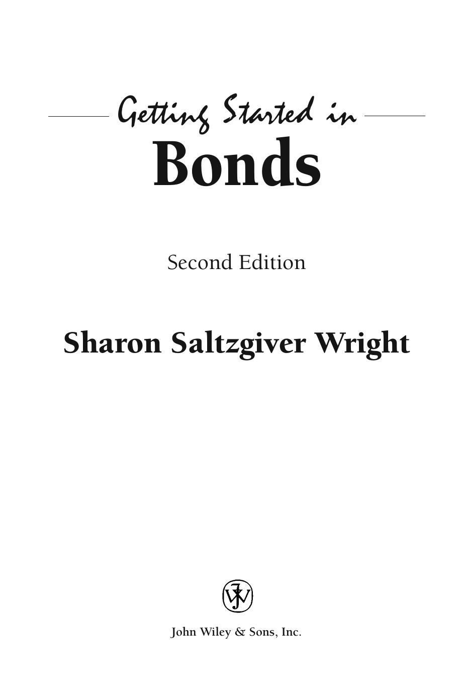 Getting Started in Bonds by Wright