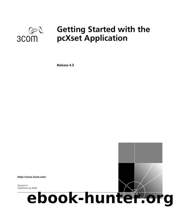 Getting Started with pcXset by 3Com Corp