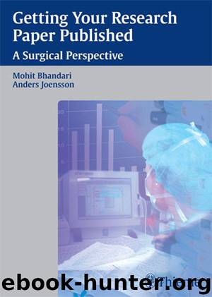 Getting Your Research Paper Published: A Surgical Perspective by Bhandari Mohit & Joensson Anders