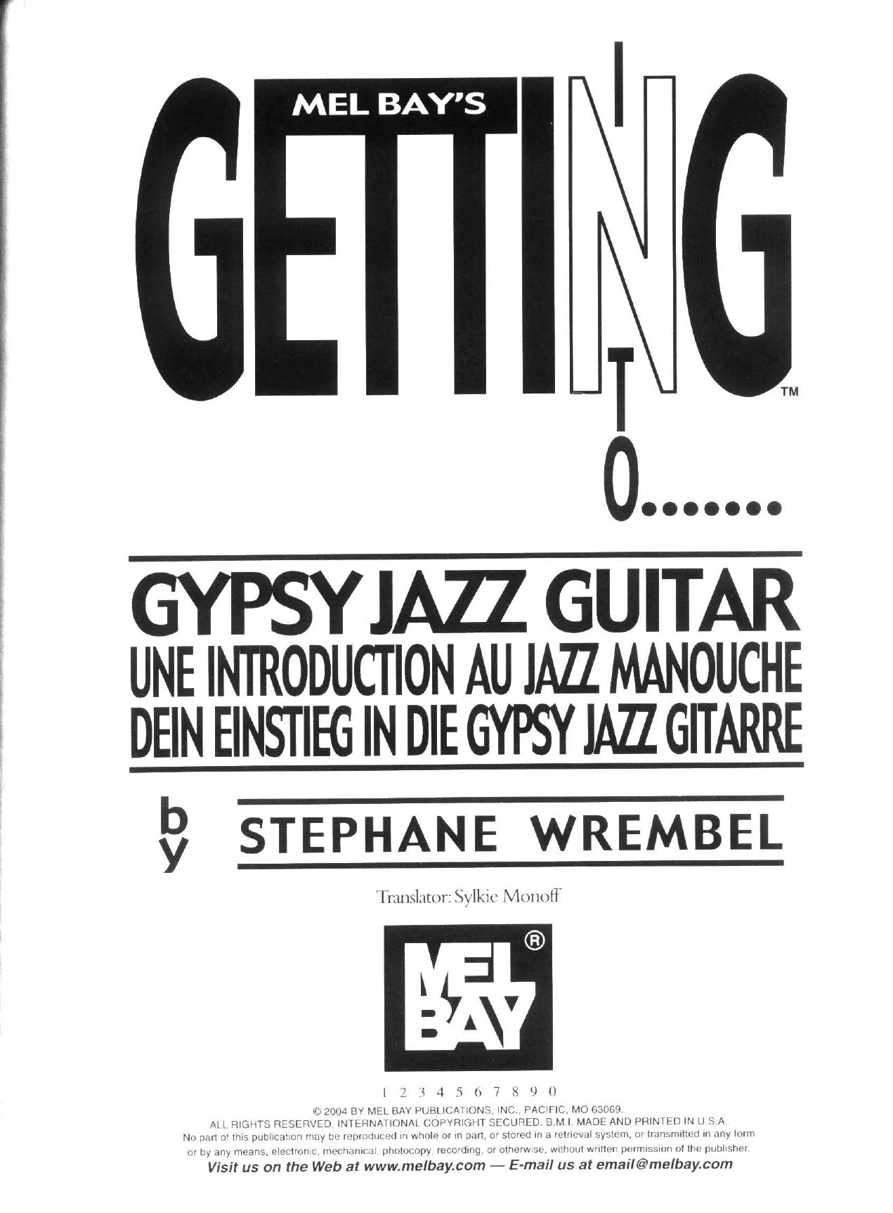 Getting in to Gypsy Jazz Guitar by Stephane Wrembel