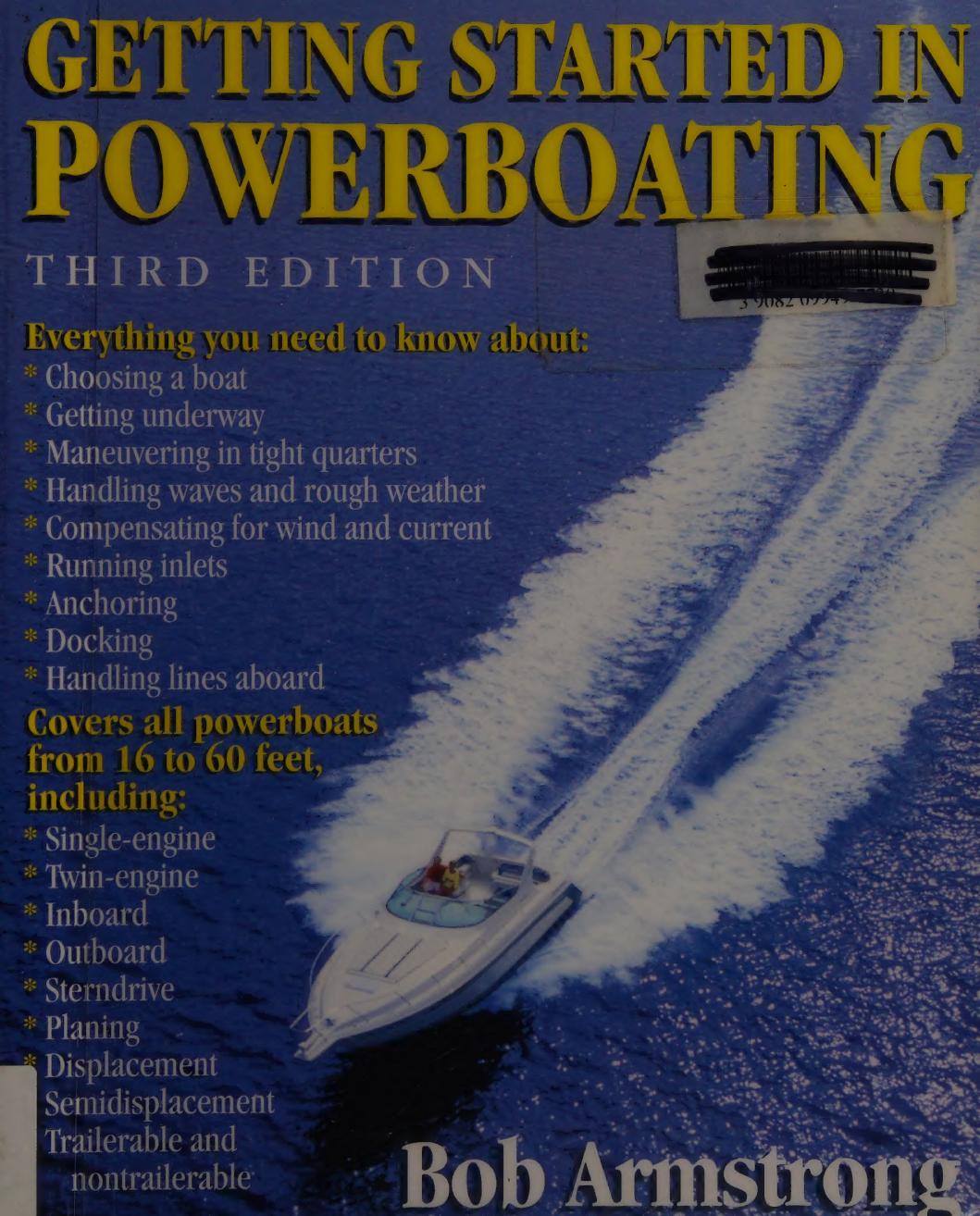 Getting started in powerboating by Armstrong Bob 1937-