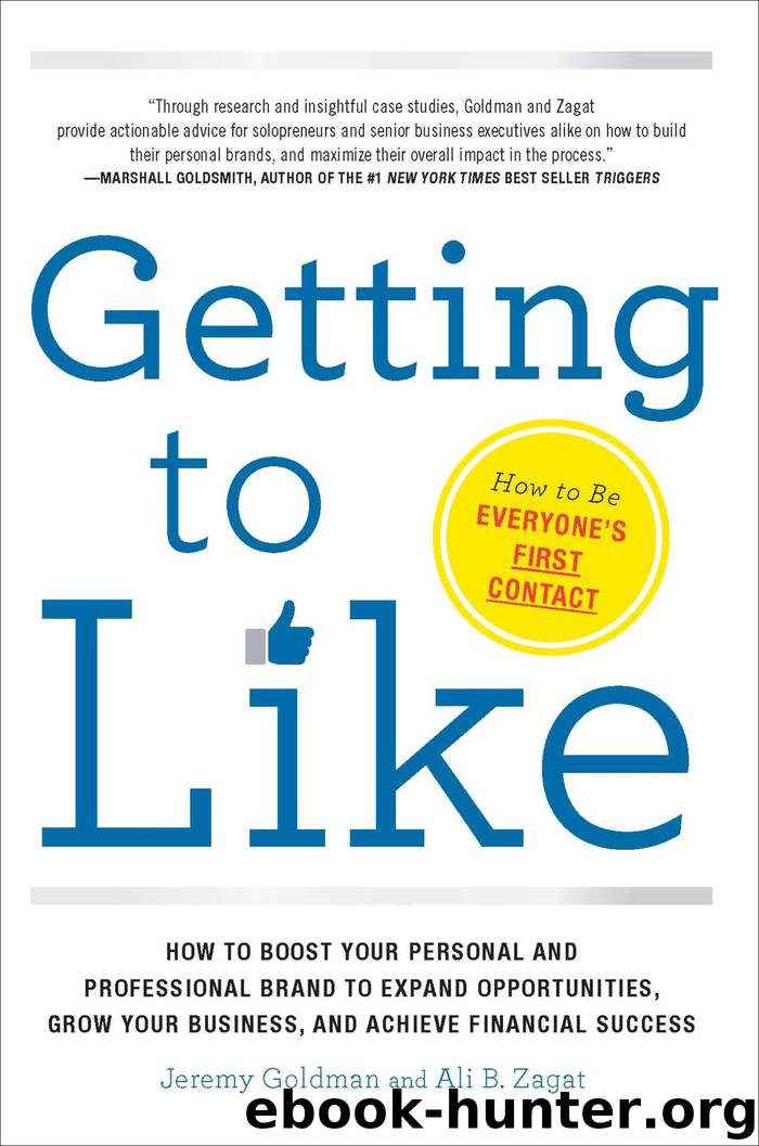 Getting to Like by Jeremy Goldman & Ali B. Zagat