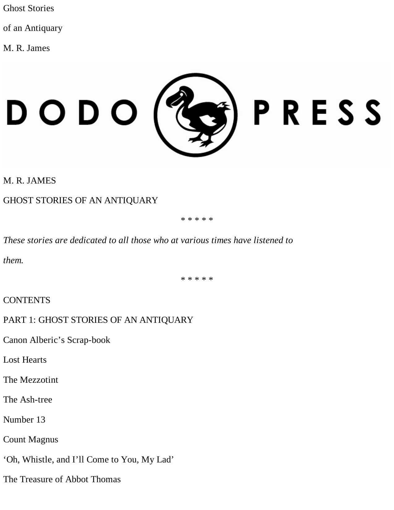 Ghost Stories of an Antiquary - M. R. James.pdf by M. R. James