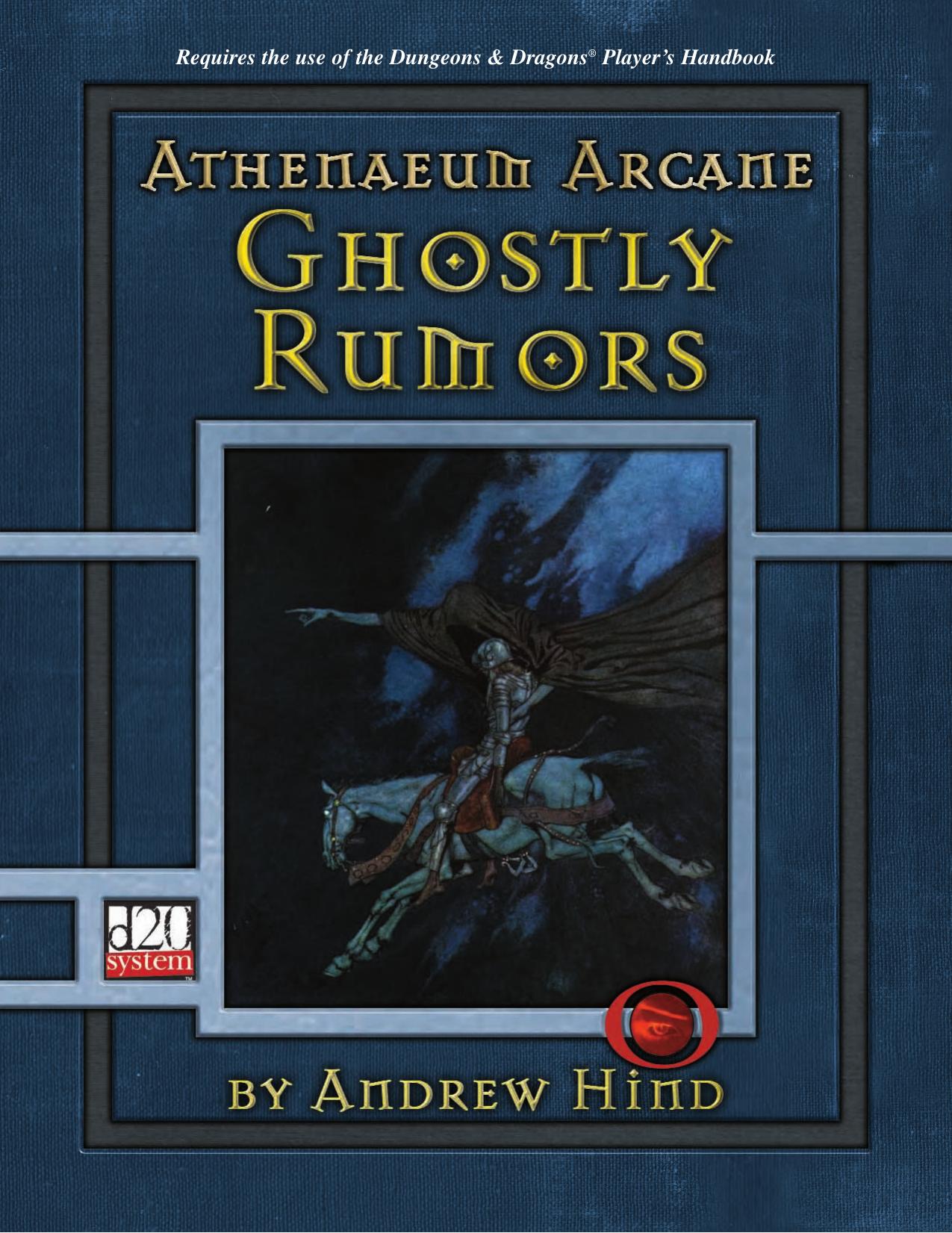Ghostly Rumors by Ronin Arts
