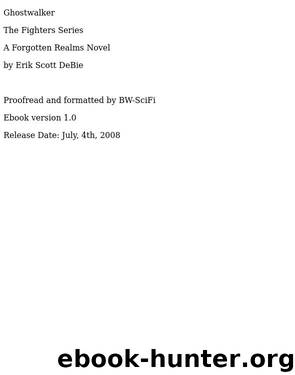 Ghostwalker by Bie Erik Scott de