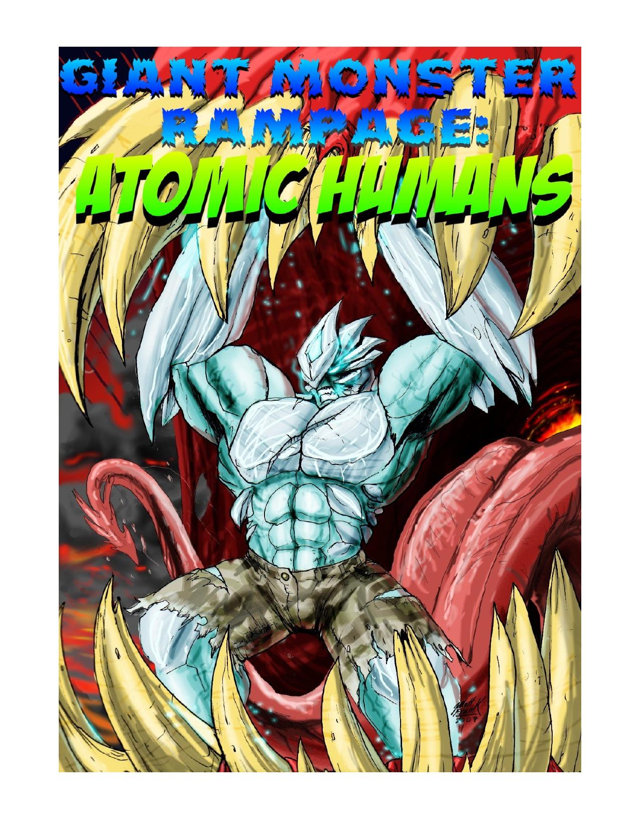 Giant Monster Rampage Atomic Humans by Unknown