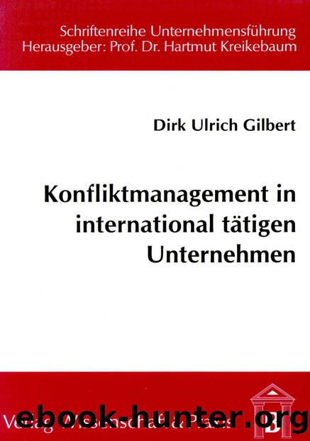 Gilbert by Konfliktmanagement in international tätigen Unternehmen (9783896448095)