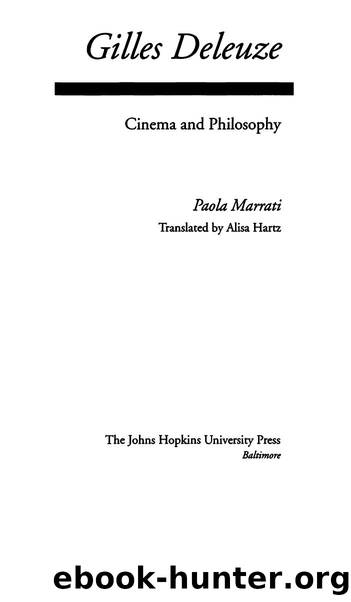 Gilles Deleuze- Cinema and Philosophy (Parallax- Re-visions of Culture and Society) by Unknown